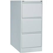 GO 3 DRAWER FILING CABINET H1016xw460xd620mm Silver Grey