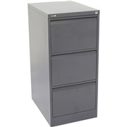 GO 3 DRAWER FILING CABINET H1016xw460xd620mm Graphite Ripple