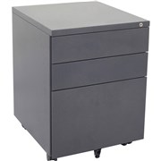RAPIDLINE MOBILE PEDESTAL 2 DRAWER 1 FILE Graphite Ripple H610xW450xD500 STEEL