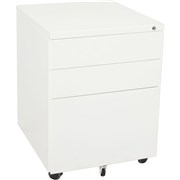 RAPIDLINE MOBILE PEDESTAL 2 DRAWER 1 FILE WHITE CHINA H610xW450xD500 GMP3 WC