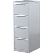 STEELCO FILING CABINET 4 Drawer Silver Grey