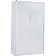 GO TAMBOUR DOOR CUPBOARD White Satin H1980xW1200xD470mm