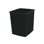 ITALPLAST WASTE BIN Fire Retardant 15Ltr Black Plastic