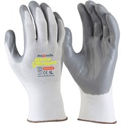 MAXISAFE SYNTHETIC COAT GLOVES White Knight FoamNitrile Glove Large