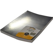 RAINBOW FOIL BOARD SILVER A4 PACK OF 50