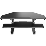 SYLEX ARISE CORNER DESKALATOR SITSTAND RISER 1050W X 588D X 120420MMH BLACK
