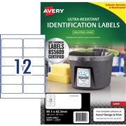 Avery 959242 Ultra Heavy Duty Industrial Labels White L7913