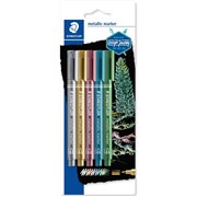 STAEDTLER METALLIC MARKERS ASSORTED PACK OF 5
