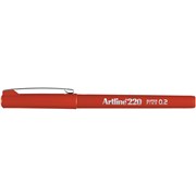 ARTLINE 220 FINELINER PENS 02MM DEEP RED PACK OF 12