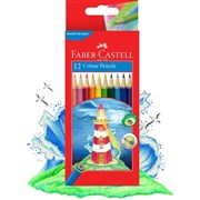 FABERCASTELL HEXAGONAL COLOUR PENCILS ASSORTED PACK OF 12