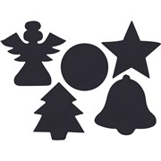 ZART SCRATCH CHRISTMAS SHAPES BRIGHT RAINBOW COLOURS PACK OF 30