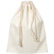 ZART CALICO LIBRARY BAG WITH DRAWSTRING 35X44CM BEIGE PACK OF 10