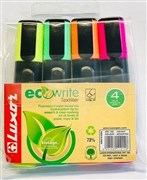 HIGHLIGHTER WALLET 4 ASSORTED LUXOR