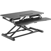 ERGOVIDA EDTS062 SIT STAND DESKTOP WORKSTATION 950X400MM BLACK 