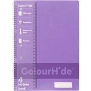 COLOURHIDE NOTEBOOK A4 LECTURE 140 PAGE PURPLE