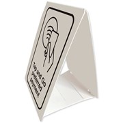 DURUS HEALTH AND SAFETY SIGN TAP AND GO PREFERRED PAYMENT BLACK  WHITE