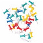 PUSH PINS ASSORTED MARBIG 975268 ACO975268 PK30