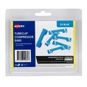 AVERY TUBECLIP COMPRESSOR BAR BLUE 44008 PACK OF 25