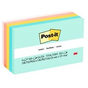 POSTIT 655AST ASSORTED NOTES 73X123MM BEACHSIDE CAFE PASTEL PK5