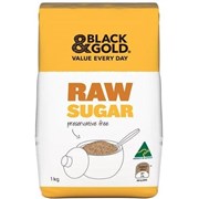 BLACK  GOLD RAW SUGAR 1KG  BLACK AND GOLD
