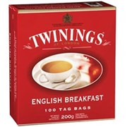 TWININGS TEA BAGS ENGLISH BREAKFAST 100pk