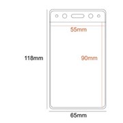 NCH025 90 X 55 PORTRAIT ID POUCHES BOX 50