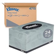 KLEENEX 4715 EXECUTIVE TISSUES 2 PLY 200 SHEET CTN 24