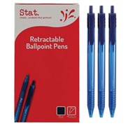 BALLPOINT PEN RETRACTABLE BLUE MEDIUM STAT 48004