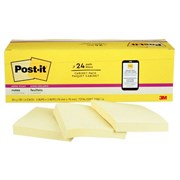 POSTIT 65424SSCP YELLOW SUPER STICKY NOTES PK24