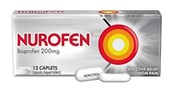 NUROFEN CAPLETS 200MG PK12