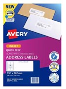 AVERY INKJET LABELS J8163 ADDRESS 14 LPS 991X381MM PK50