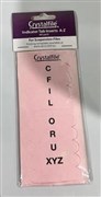 CRYSTAFILE TAB INSERTS AZ PINK NEW STYLE ROUNDED OVAL